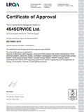 4С4 Сървис ISO 9001, ISO 14001, ISO 45001, ISO 27001, ISO 50001