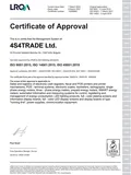 4С4 Трейд ISO 9001, ISO 14001, ISO 45001, ISO 27001, ISO 50001